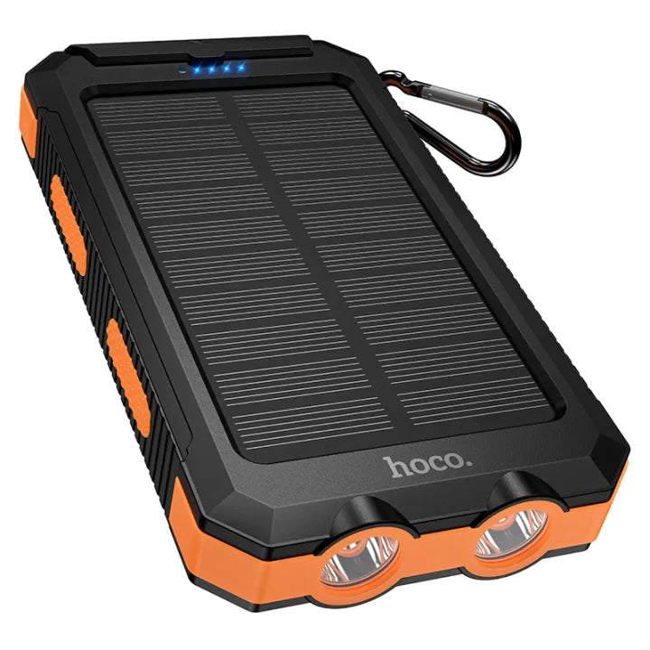 Hoco J164 Platinum Dual Light Solar Power Bank