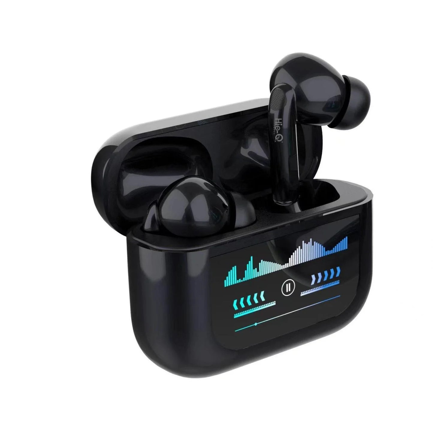 HIE-Q Q3 PRO Wireless Earbuds | 1.4 Inch HD Touchscreen | New Full-Color Smart Screen | ANC + Dual Mic | ENC | 1-Year Warranty