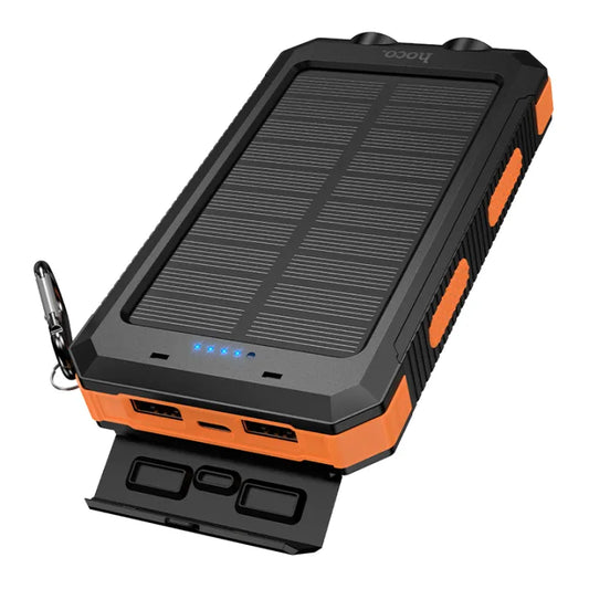 Hoco J164 Platinum Dual Light Solar Power Bank