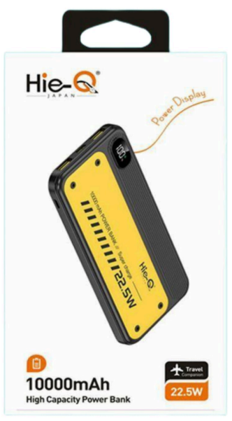 HIEQ-PMB-V52 10000mAh Power Bank | 22.5W Super Fast Charge | High Capacity & Long-Lasting Battery | Power Display | 18- Month Warranty