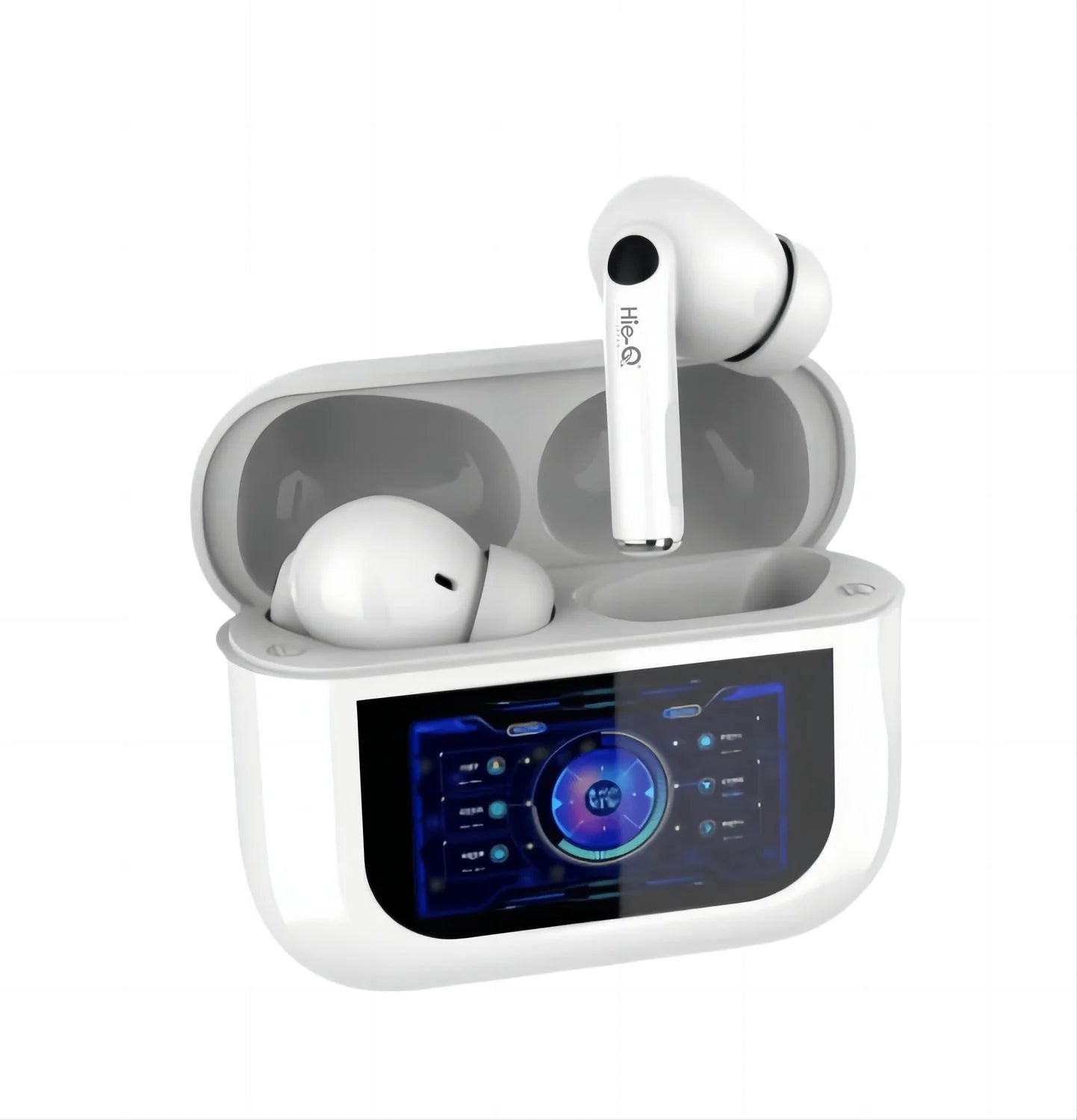 HIE-Q Q3 PRO Wireless Earbuds | 1.4 Inch HD Touchscreen | New Full-Color Smart Screen | ANC + Dual Mic | ENC | 1-Year Warranty