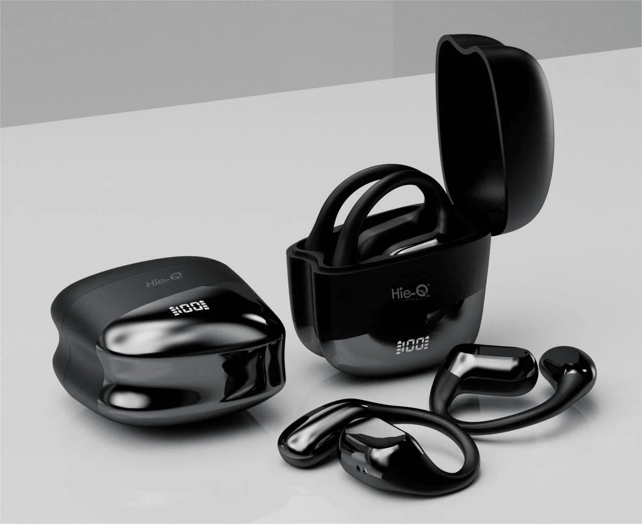 Hie-Q Smart Watch + OWS Wireless Earbuds - Combo Deal