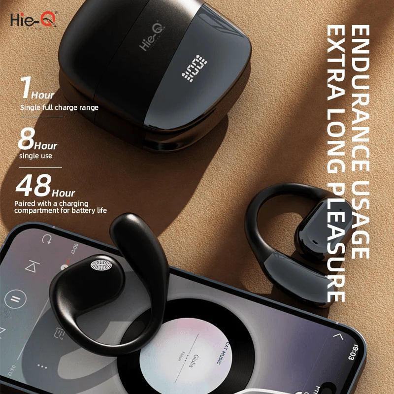 Hie-Q Smart Watch + OWS Wireless Earbuds - Combo Deal