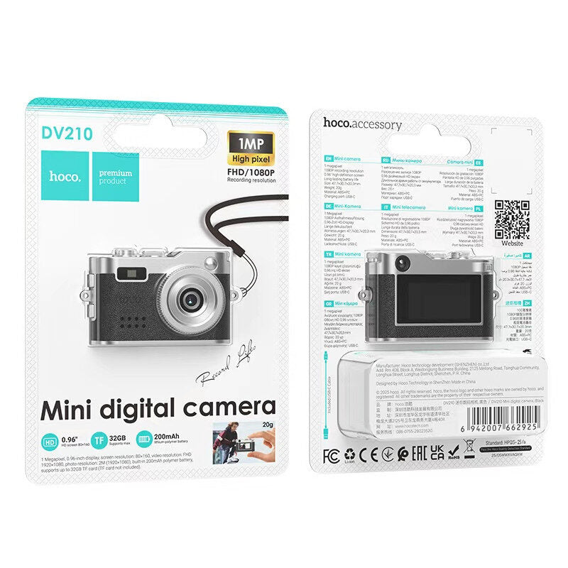 Hoco. DV210 Mini Digital Camera 1080P