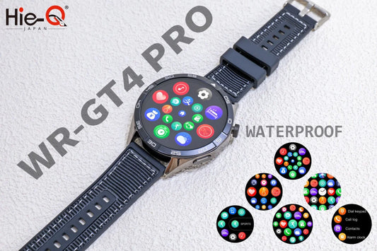 HIE-Q WR-GT4PRO Smart Watch | Smart Notification | Wireless Charging | Health Monitoring | Customizable Watch Faces | Compatible with Android and iOS