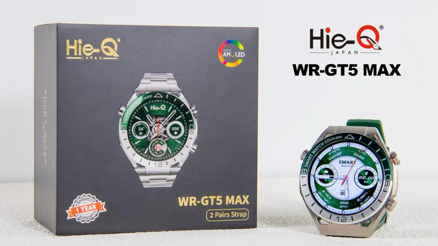 WR-GT5 MAX Smart Watch | Wireless Charging | Health Monitoring | Customizable Dial Faces | Smart Notifications